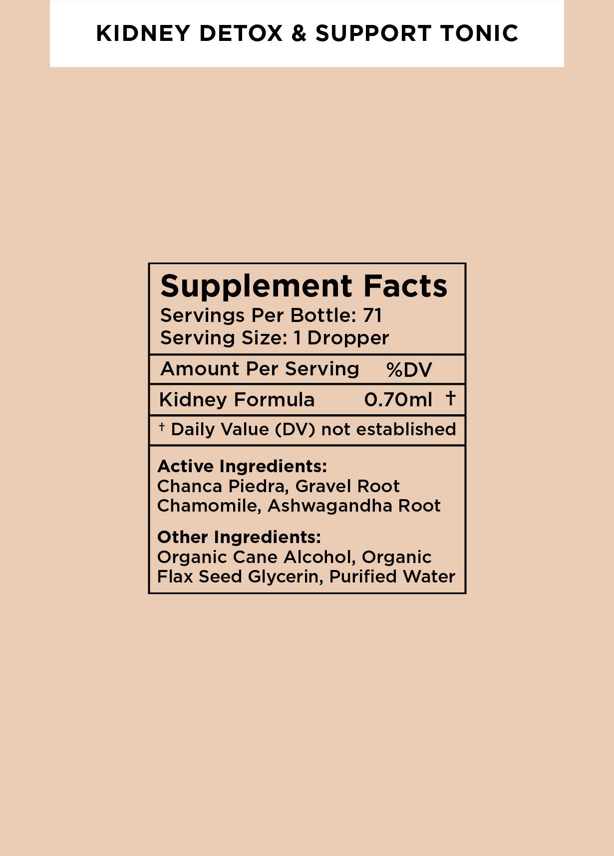 Kidney & Gallbladder Cleanse Tonic (50ml)