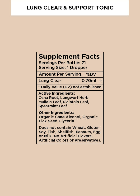 Lung Clear & Support Tonic (50ml)