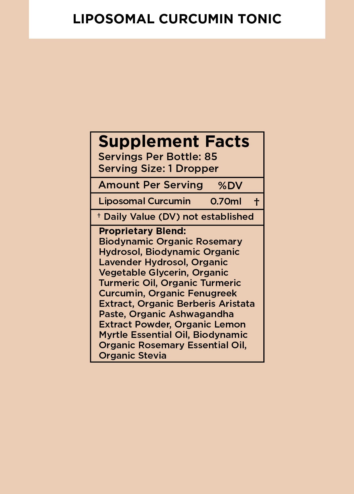Liposomal Curcumin Tonic*