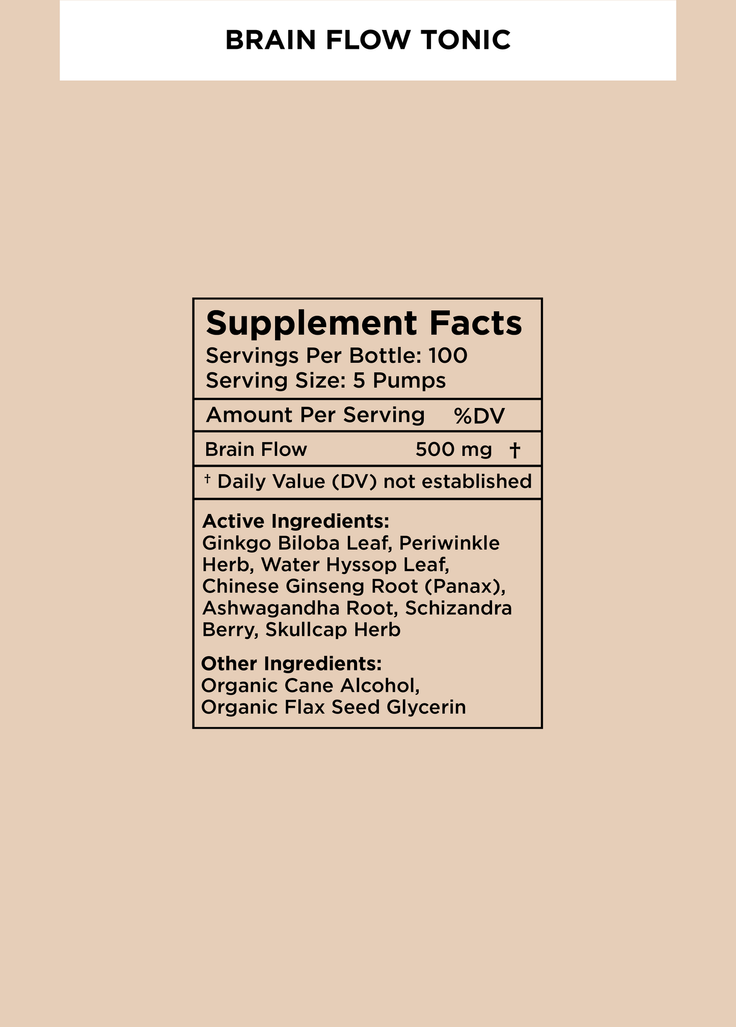 Brain Flow Tonic*