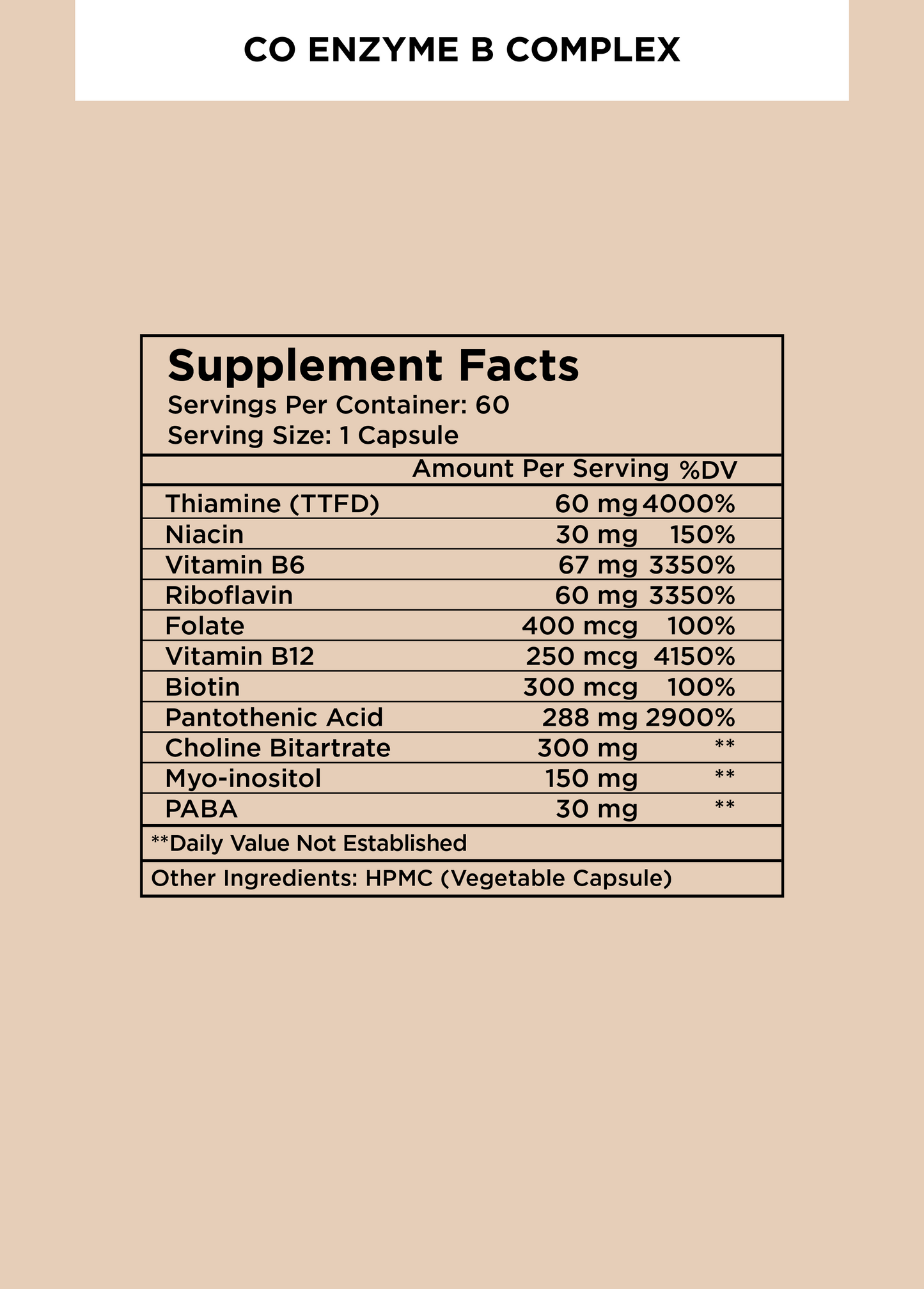 Co Enzyme B Complex