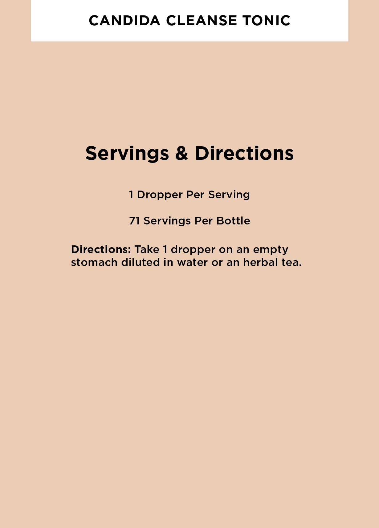 Candida Cleanse Tonic*
