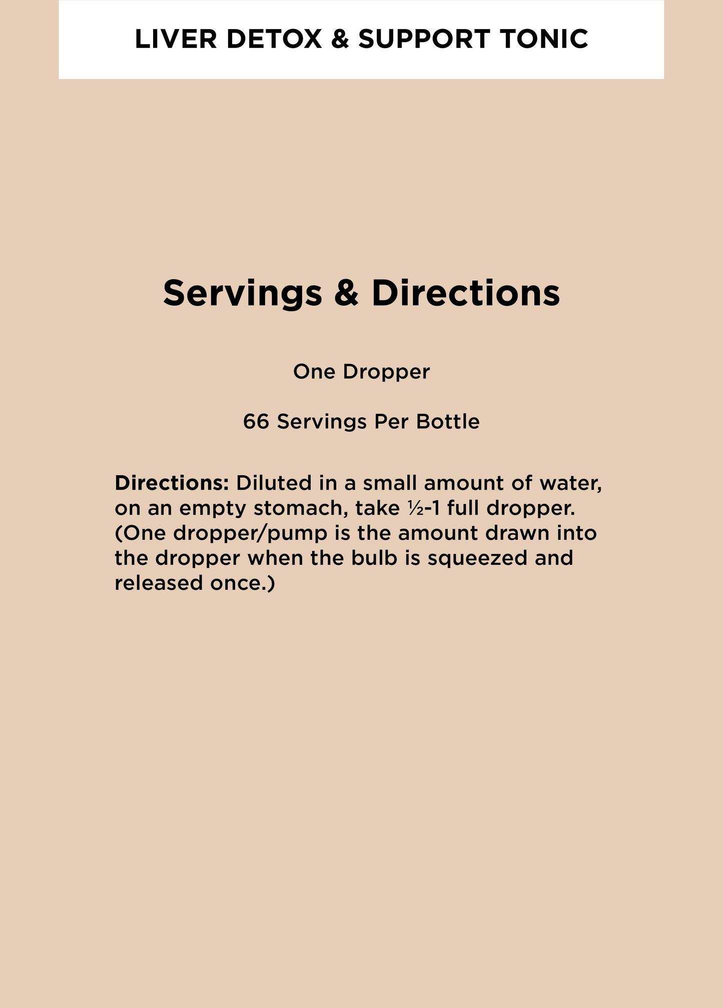 Liver Detox & Support Tonic*