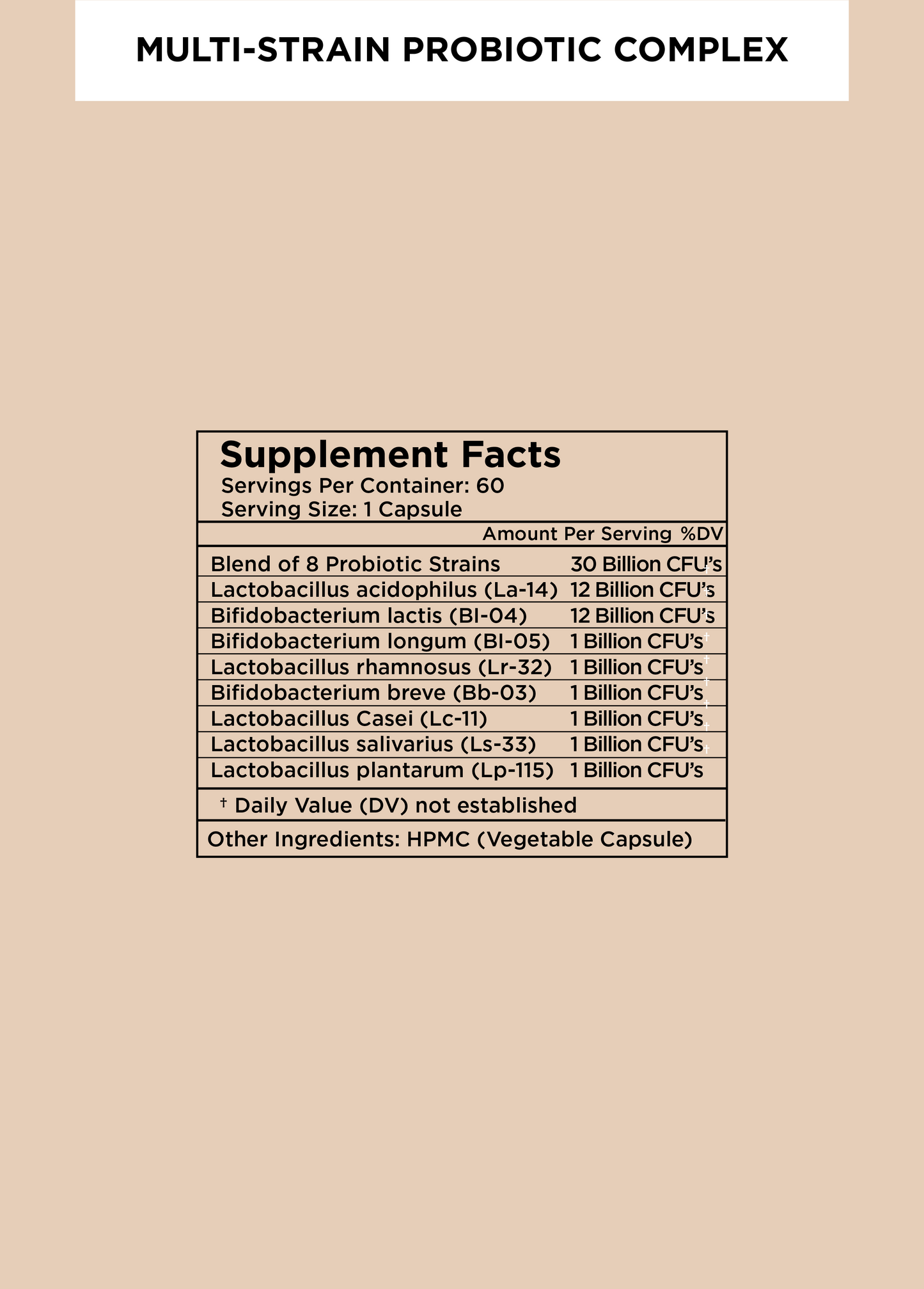 Multi-Strain Probiotic Complex*