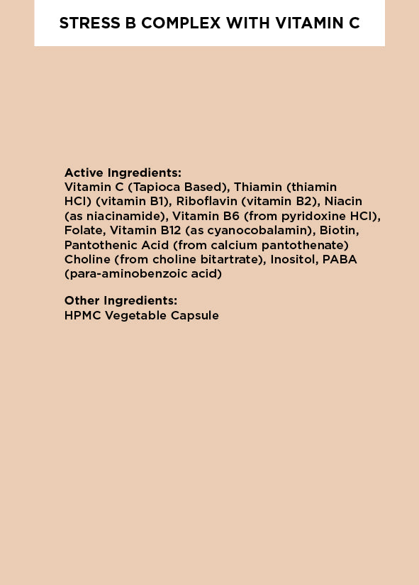Stress B Complex Supplement with Vitamin C