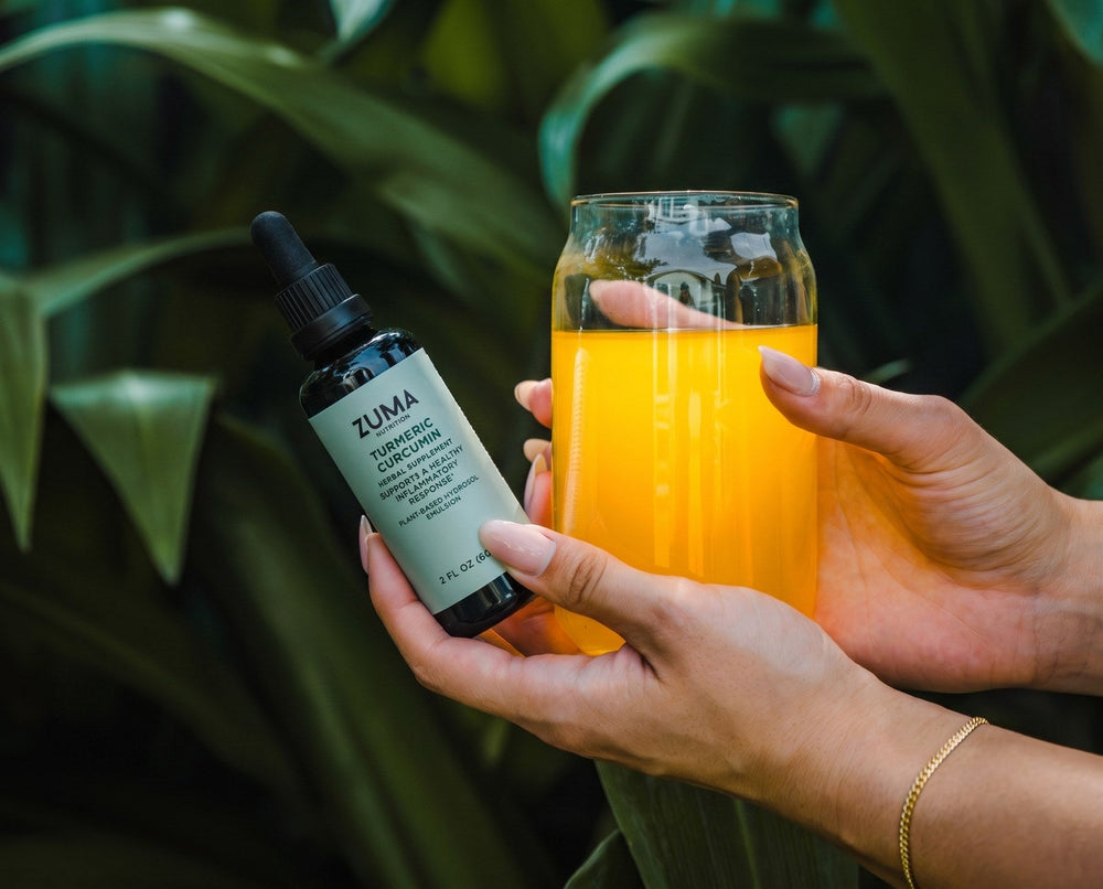 Liposomal Turmeric Curcumin mixed into water