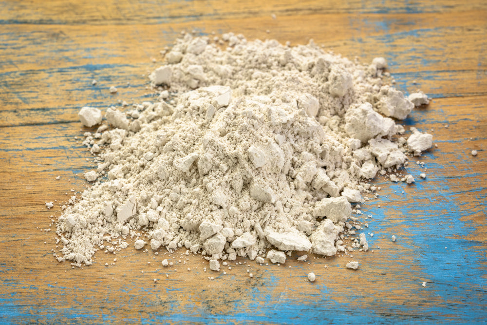 Diatomaceous Earth on a wooden table