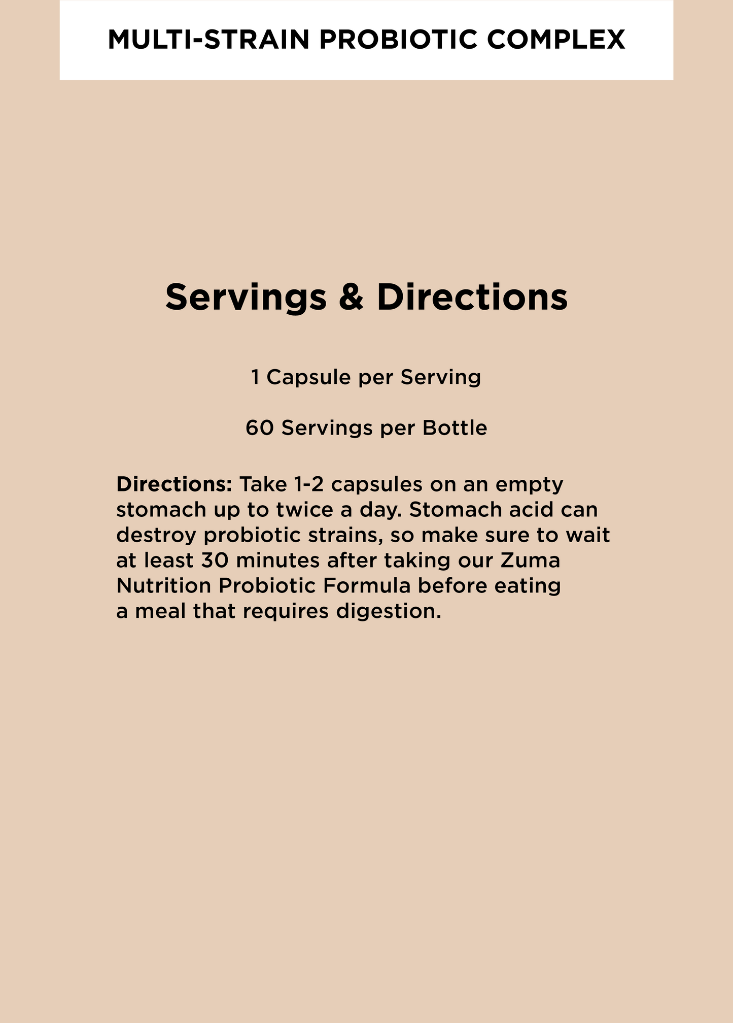 Multi-Strain Probiotic Complex (60 Capsules)