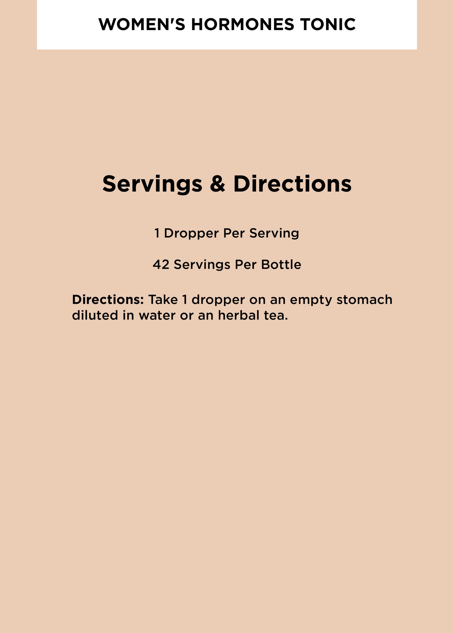 Women's Hormones Tonic