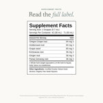 Candida Cleanse Tonic Supplement Facts