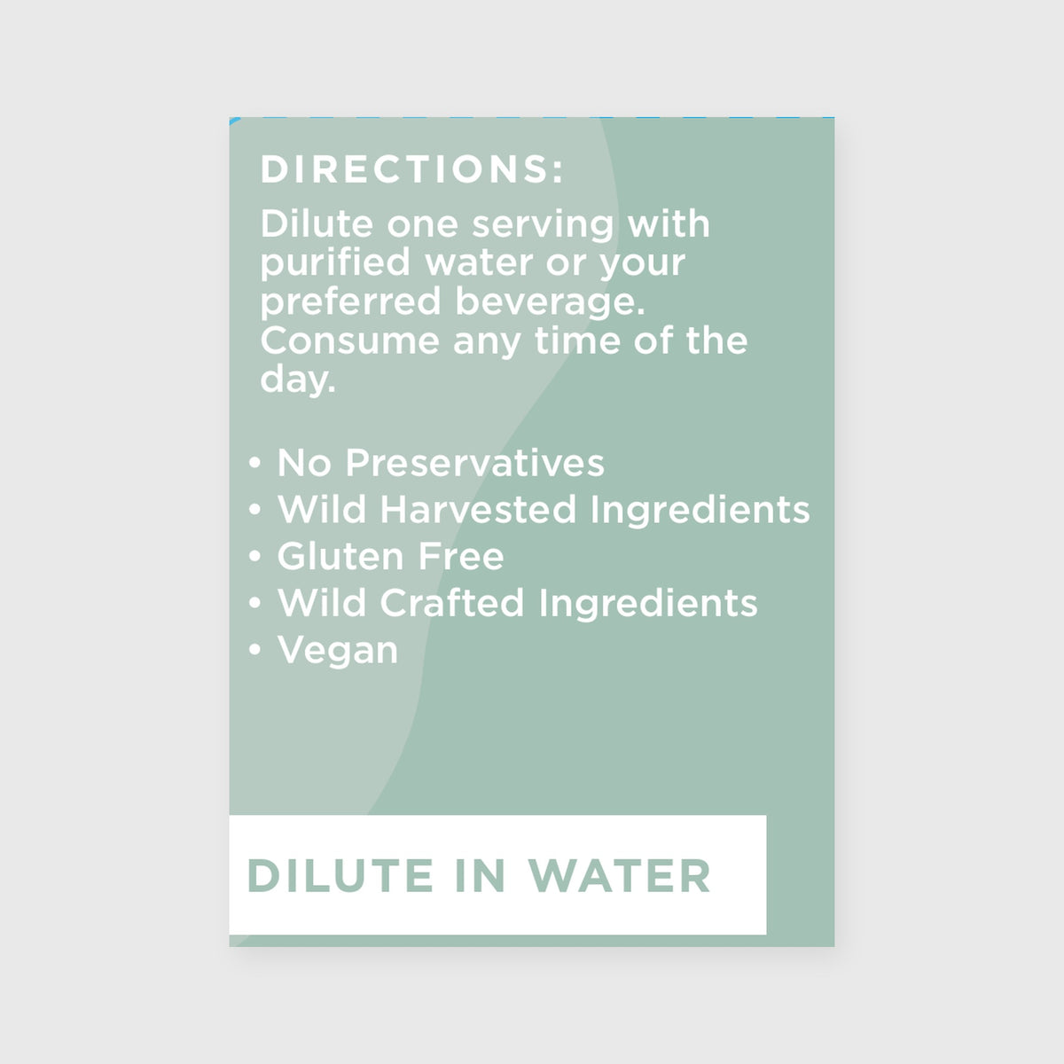 Zuma Nutrition Fulvic Acid & Trace Ocean Minerals directions panel
