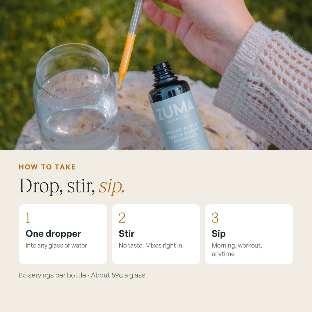 Drop, stir, sip