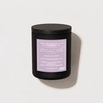 Black Violet & Saffron Non Toxic Candle - Zuma Nutrition, back label