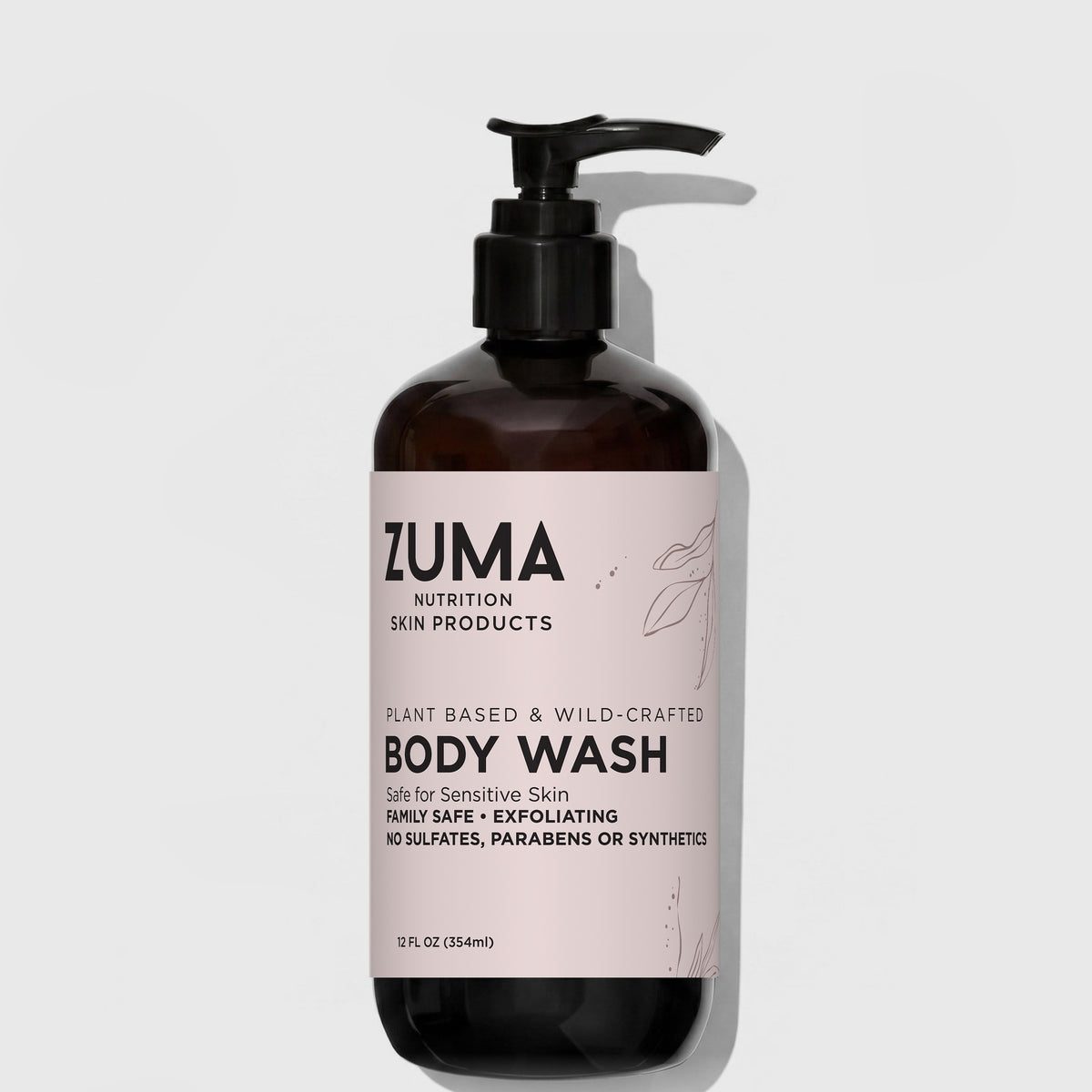 Zuma Nutrition Body Wash, bottle front