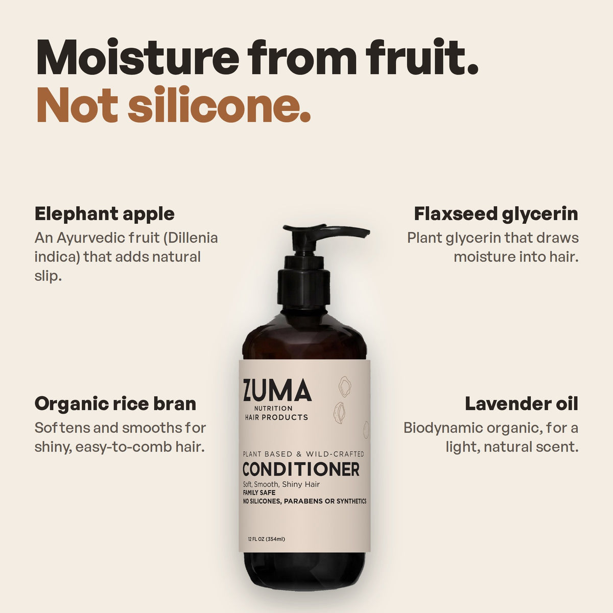 Moisture from fruit, not silicone