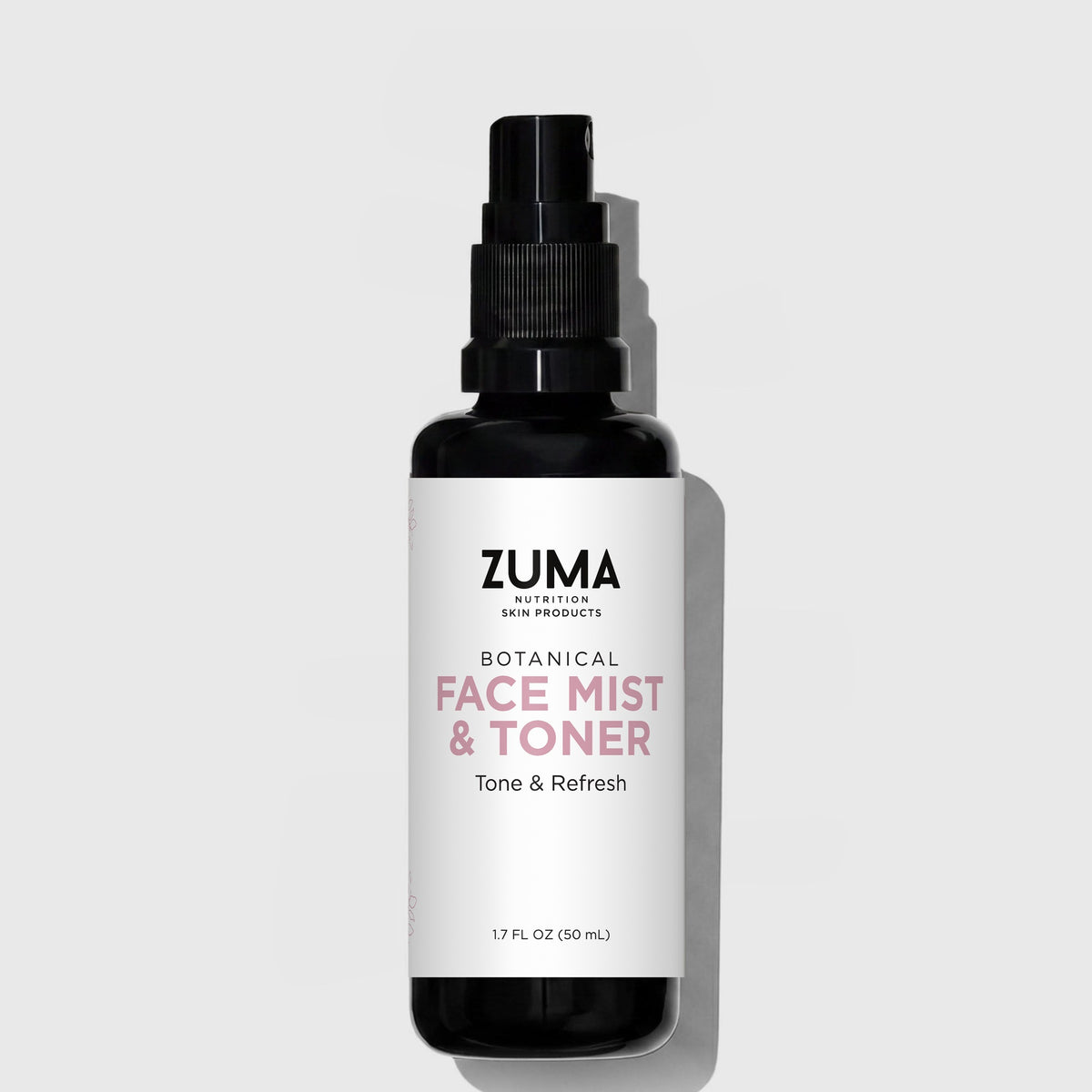 Botanical Face Mist and Toner - Zuma Nutrition, front label