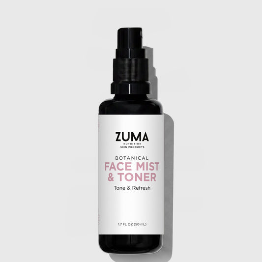 Botanical Face Mist and Toner - Zuma Nutrition, front label