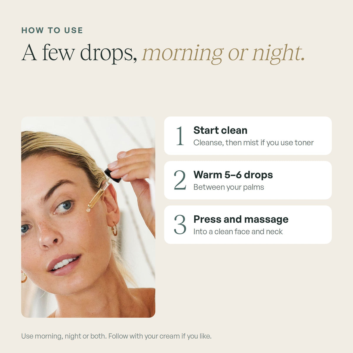 Zuma Nutrition Botanical Face Oil Serum: how to use