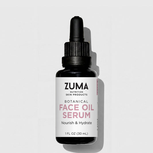 Botanical Face Oil Serum - Zuma Nutrition, front label