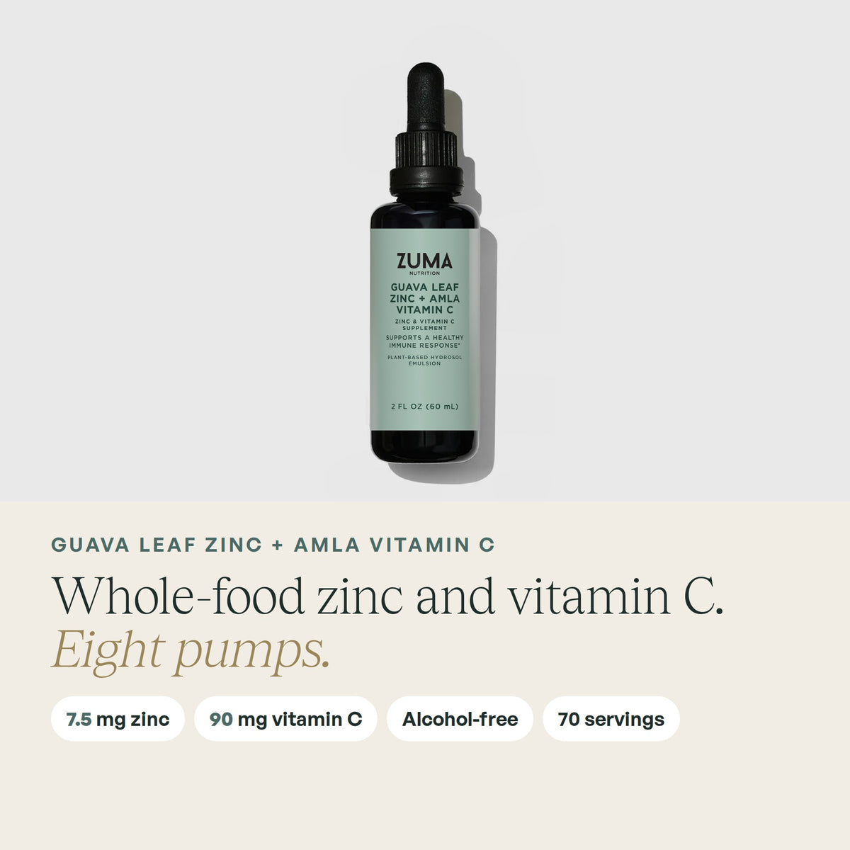 Guava Leaf Zinc + Amla Vitamin C