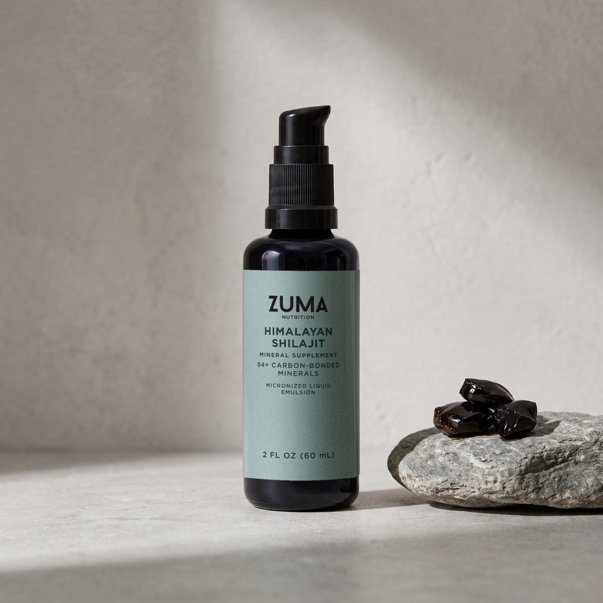 Zuma Nutrition Himalayan Shilajit with shilajit resin
