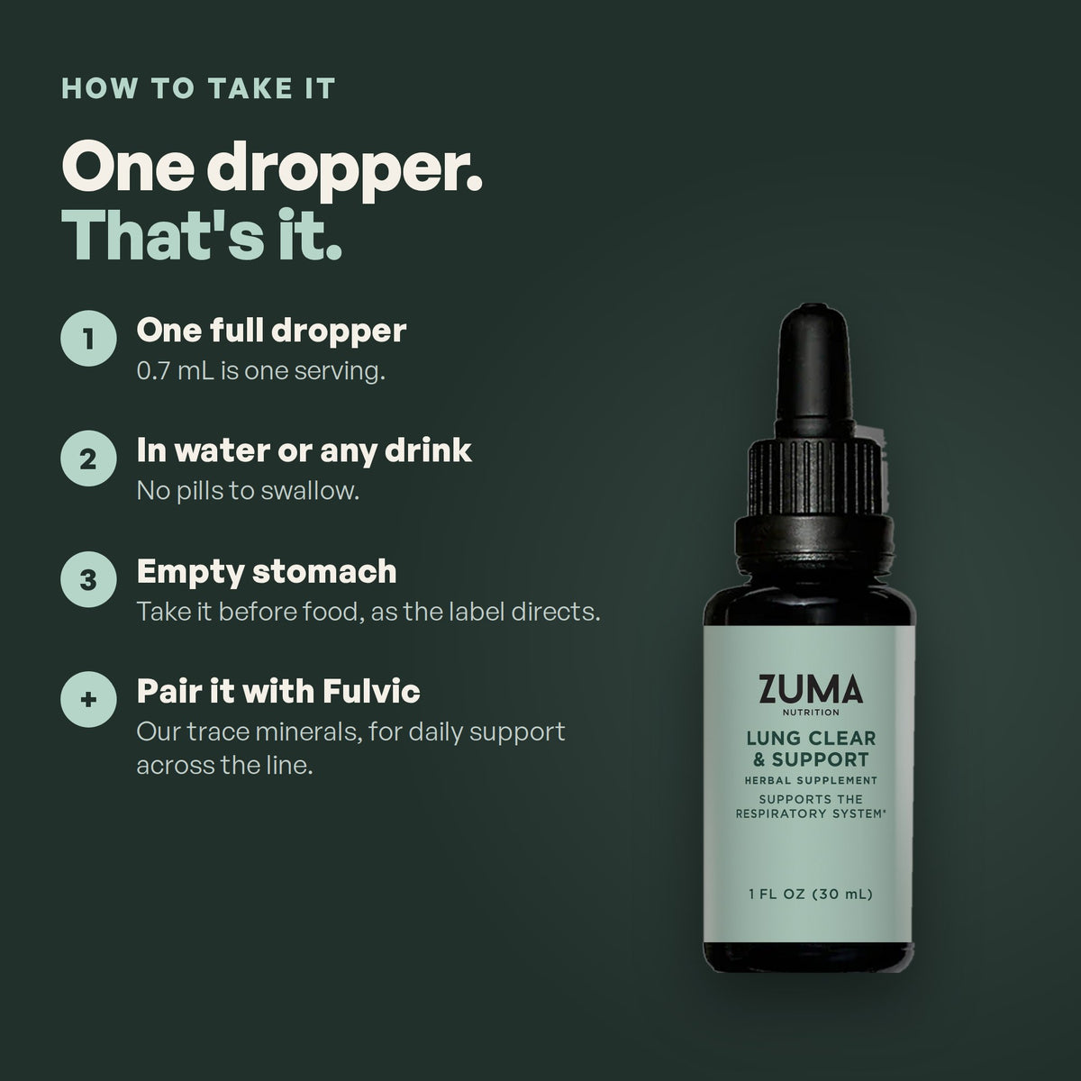 How to take Lung Clear & Support