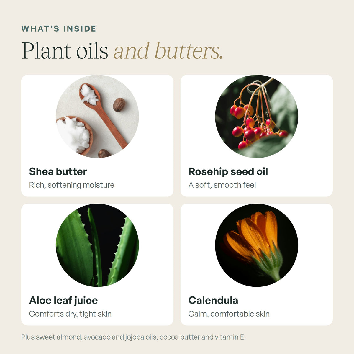 Zuma Nutrition Botanical Nourish & Repair Cream: key ingredients