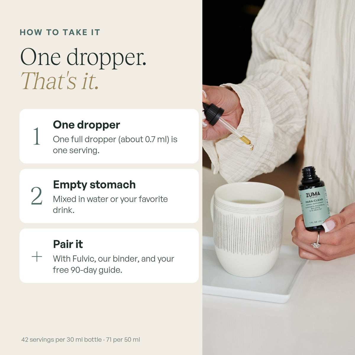 How to take Para-Clear Tonic - Zuma Nutrition
