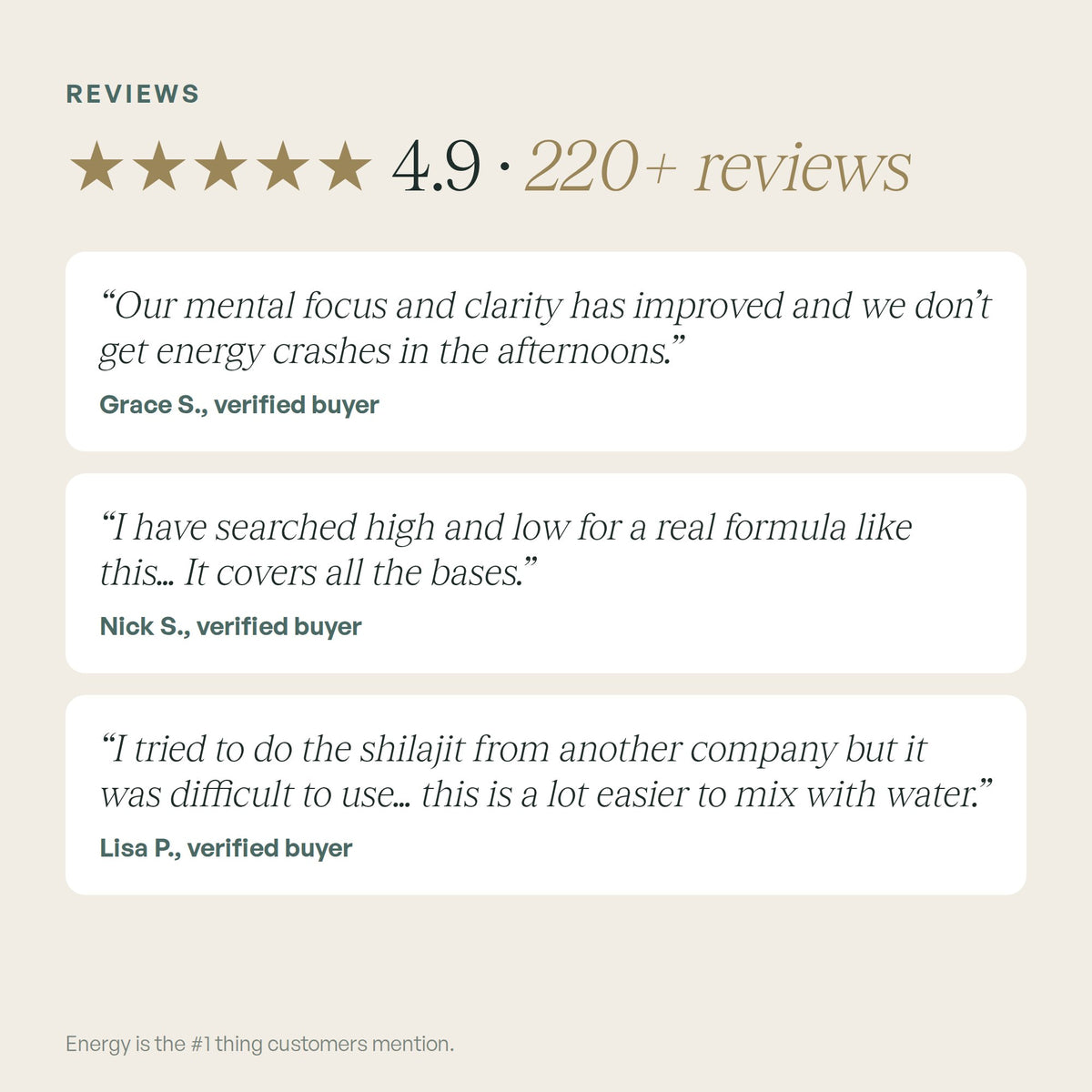 4.9 stars from 220+ reviews of Himalayan Shilajit Liquid