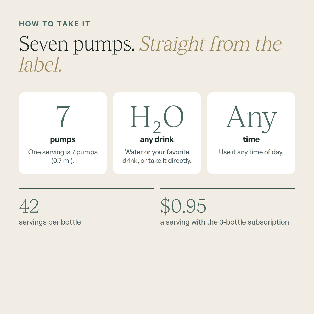 How to take Zeolite: seven pumps in any drink
