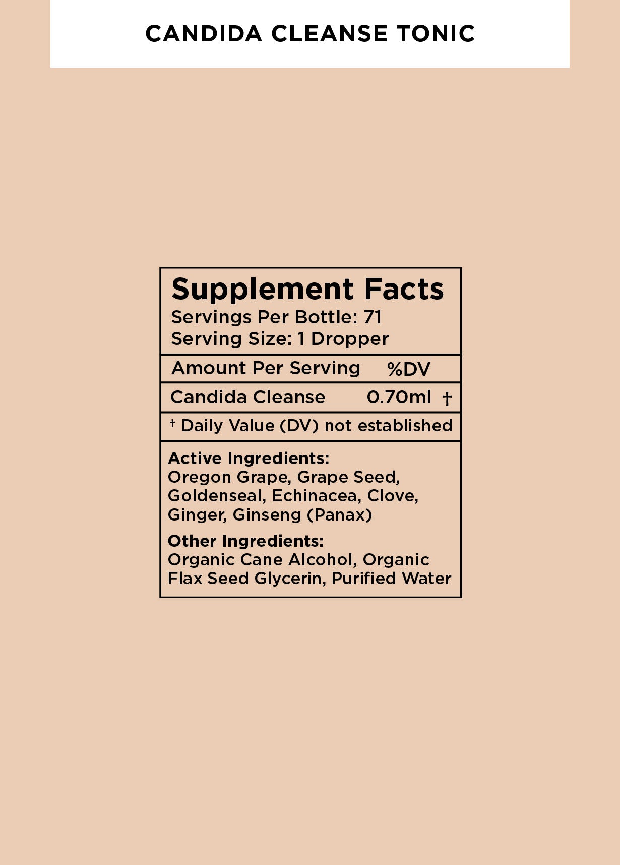 Candida Cleanse Tonic