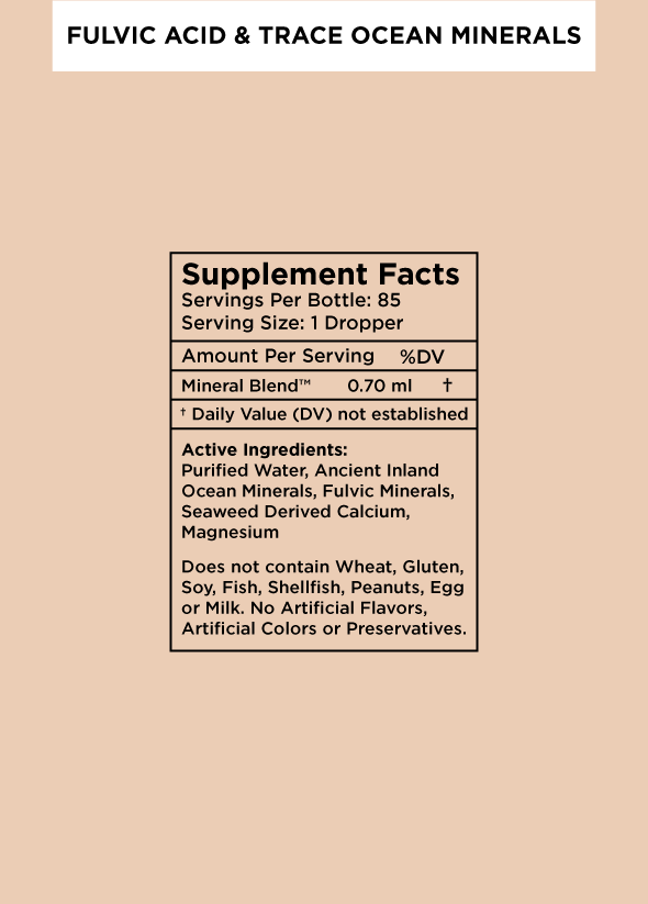 Fulvic Acid & Trace Ocean Minerals