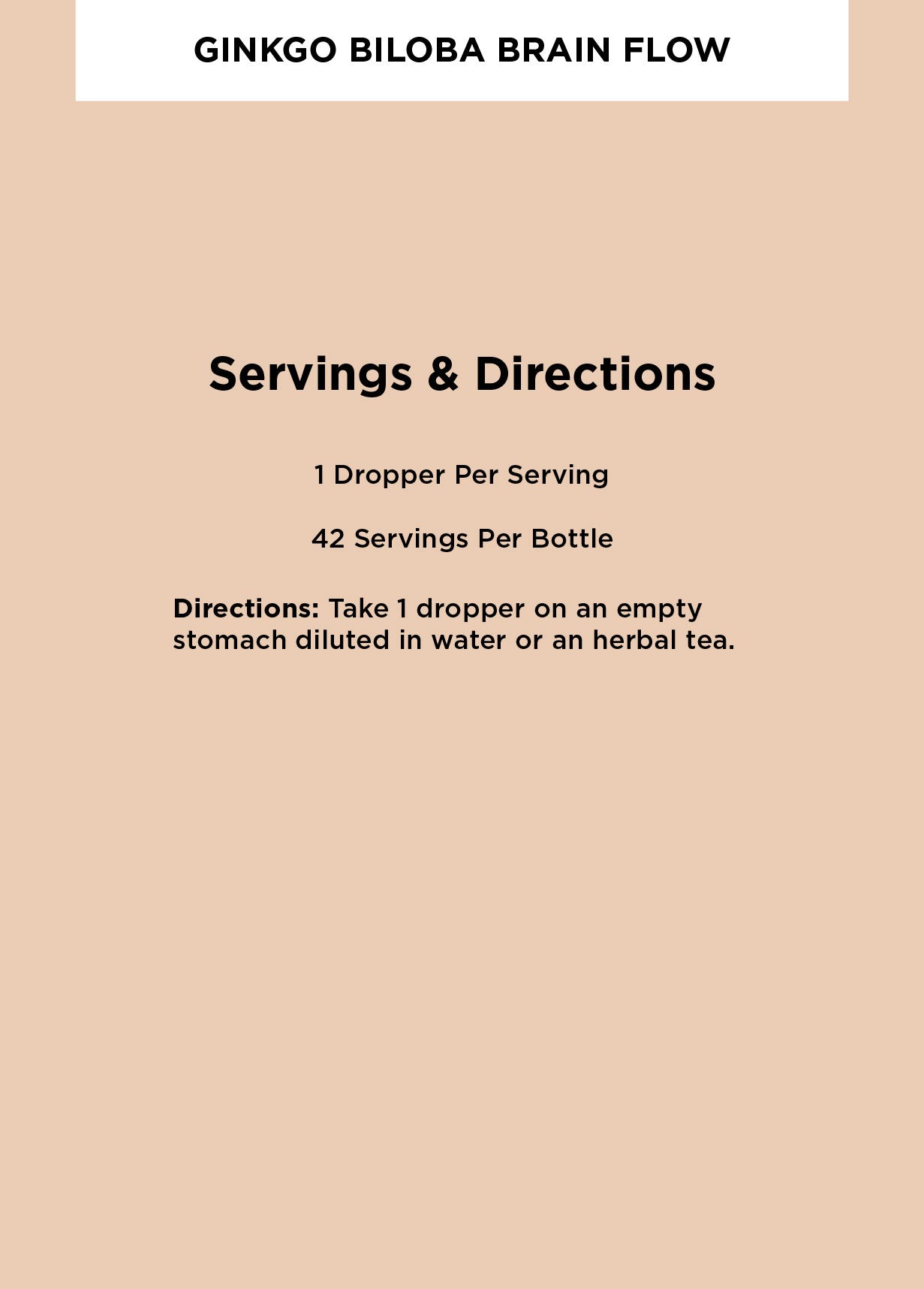 Ginkgo Biloba Brain Flow Tonic - 3 Pack