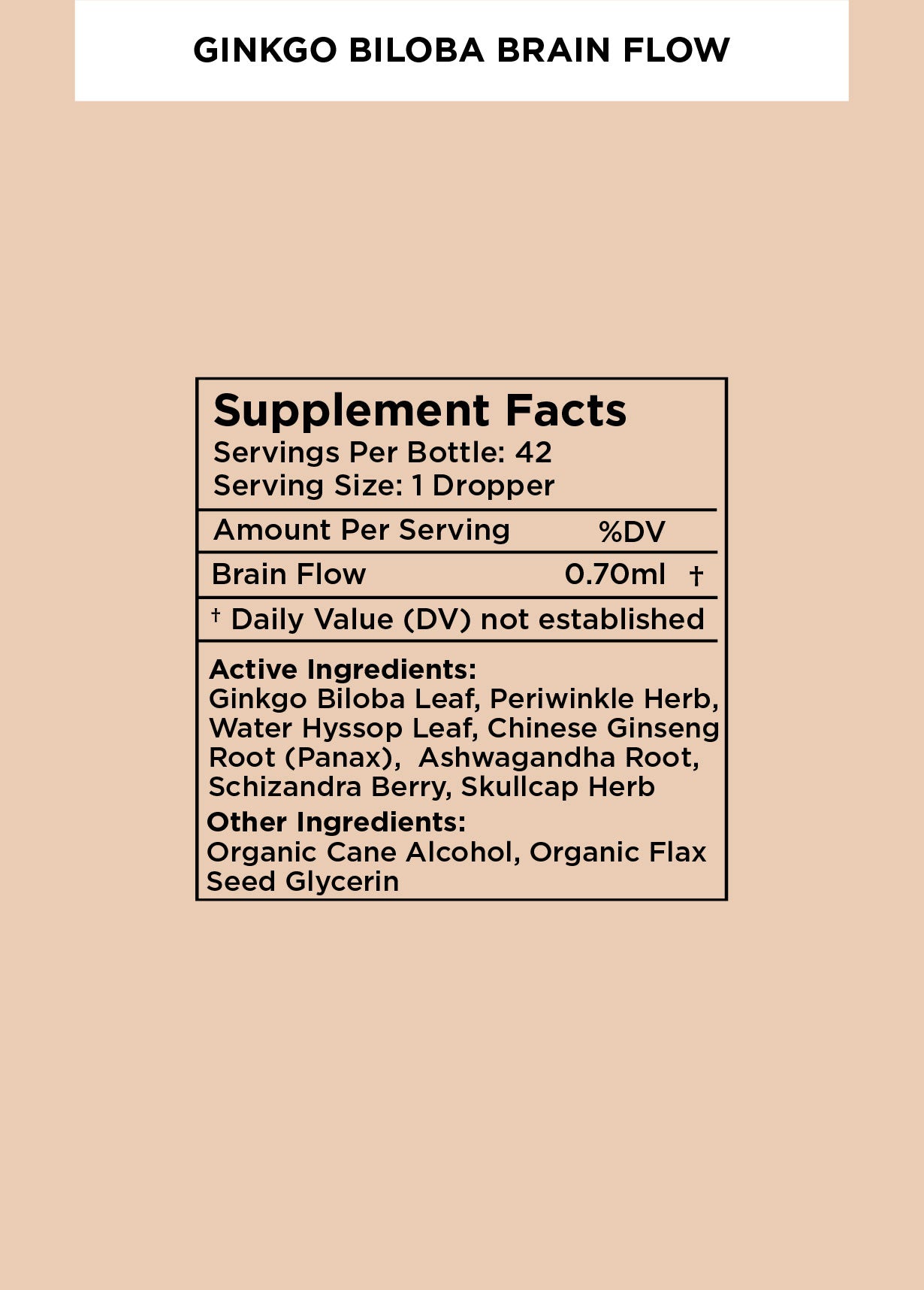 Ginkgo Biloba Brain Flow Tonic - 2 Pack