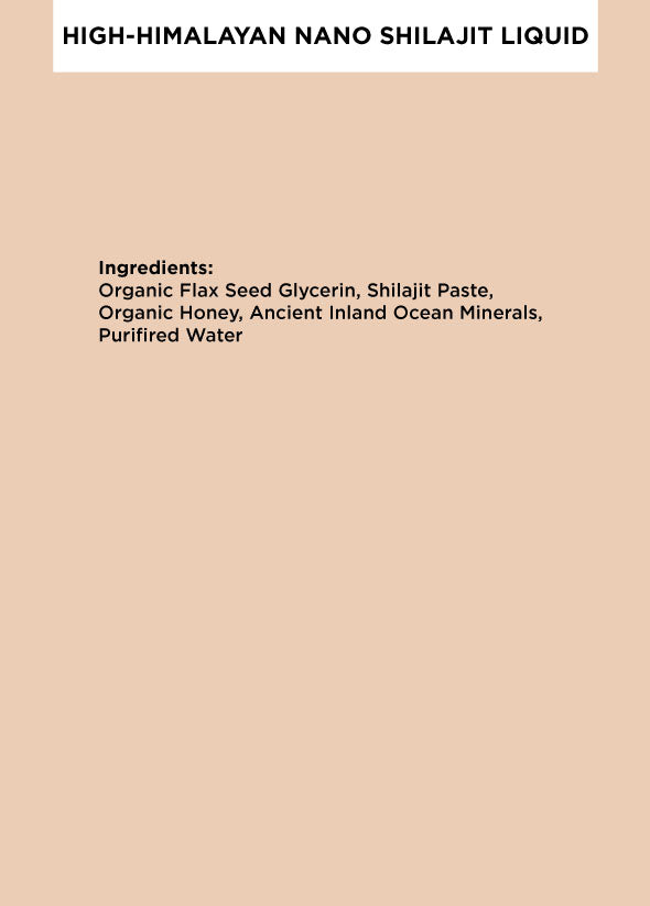 Himalayan Shilajit Liquid Tonic