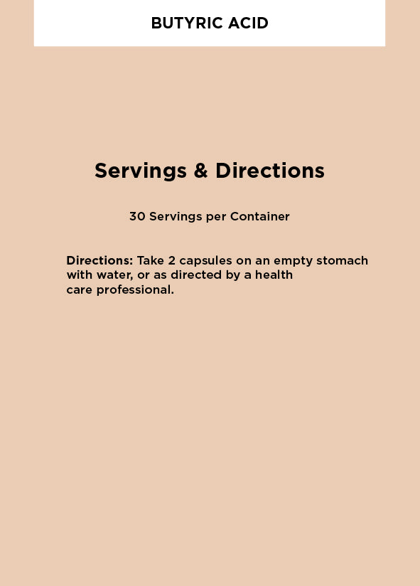 Butyric Acid Supplement