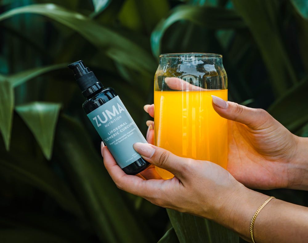 Liposomal Turmeric Curcumin mixed into water